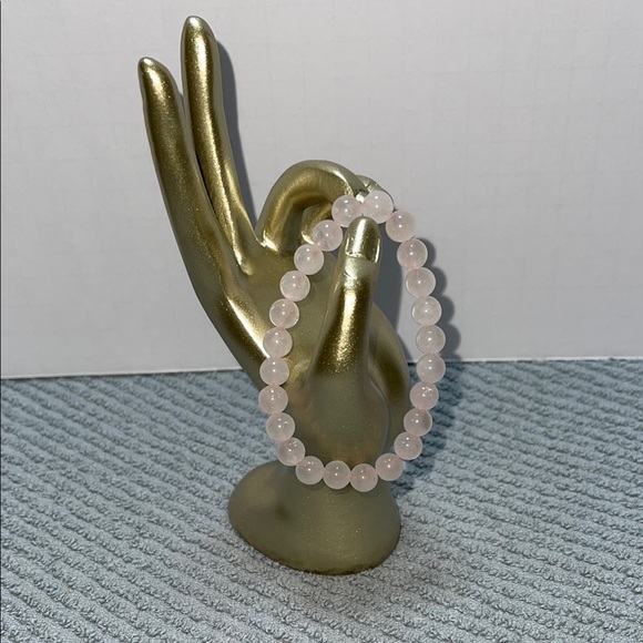 Rose Quartz Beaded Bracelet - Picture 1 of 5